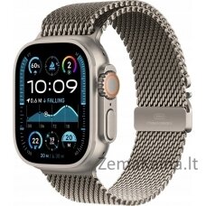 Apple Smartwatch Apple Watch Ultra 2 OLED 49 mm Skaitmeninis 410 x 502 px Jutiklinis ekranas 4G Titanium Wi-Fi GPS