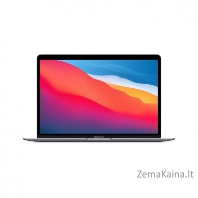 Apple MacBook Air Knyginis kompiuteris 33,8 cm (13.3") 2560 x 1600 pikseliai Apple M 8 GB 256 GB SSD Wi-Fi 6 (802.11ax) macOS Big Sur Pilka 1