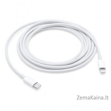 Apple MQGH2ZM/A „Lightning“ kabelis 2 m Balta