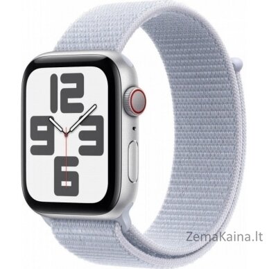 Apple Smartwatch Apple Watch SE OLED 44 mm Skaitmeninis 368 x 448 px Jutiklinis ekranas 4G Sidabrinis Wi-Fi GPS