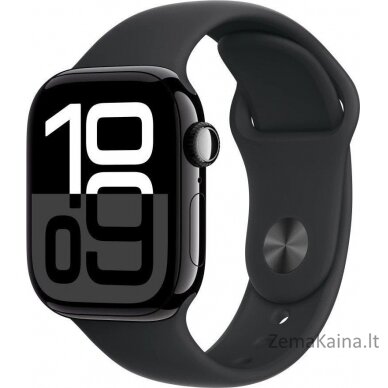 Apple Smartwatch Apple Watch Series 10 GPS + Cellular 42mm pagamintas iš onikso spalvos aliuminio su juodu sportiniu dirželiu - M/L - Saugumas garantuotas. Paprastos įmokos. Nemokamas pristatymas nuo 170 PLN.