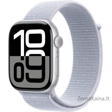 Apple Smartwatch Apple Watch Series 10 OLED 46 mm Skaitmeninis 416 x 496 px Jutiklinis ekranas 4G Sidabrinis Wi-Fi GPS