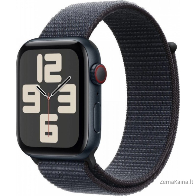 Apple Smartwatch Apple Watch SE (2024) vidurnakčio aliuminio 40mm 4G rašalo sportinė kilpa DE