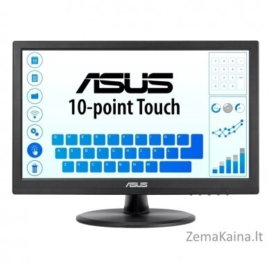 ASUS VT168HR 39.6 cm (15.6") 1366 x 768 pixels WXGA LED Touchscreen Black