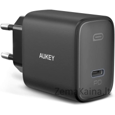 AUKEY PA-F1S Swift mobiliojo įrenginio kroviklis Juoda 1xUSB C Power Delivery 3.0 20W 3A