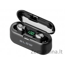 Ausinės BLOW Earbuds BTE200 BLACK power bank 2000mAh