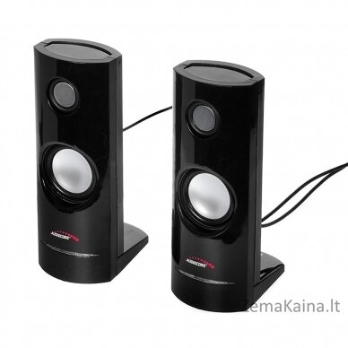 Audiocore AC860 garso kolonėlė 2 krypčių 4 W Juoda Vielinis 3