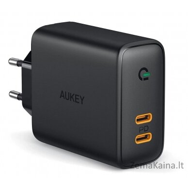 AUKEY PA-D2 mobiliojo įrenginio kroviklis 36W Juoda Vidaus