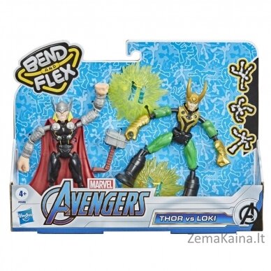 AVENGERS Veiksmo rinkinys „Bend and Flex“