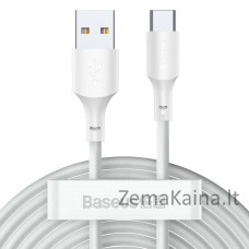 Baseus TZCATZJ-02 USB kabelis 1,5 m USB A USB C Balta