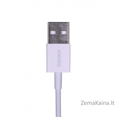 Baseus CALYS-A02 mobiliojo telefono laidas Balta 1 m USB A Lightning 1