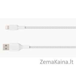 Belkin CAA002BT2MWH „Lightning“ kabelis 2 m Balta