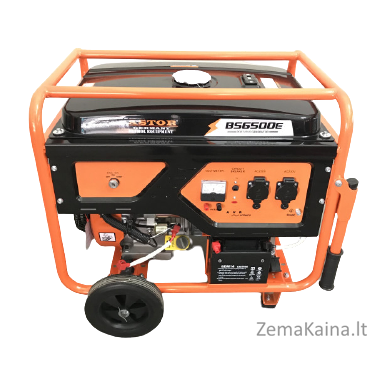 BENZININIS GENERATORIUS ASTOR BS6500E, 5.5 KW SU EL. STARTERIU