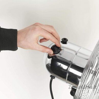Beldray EH3263VDE chrome pedestal fan 5