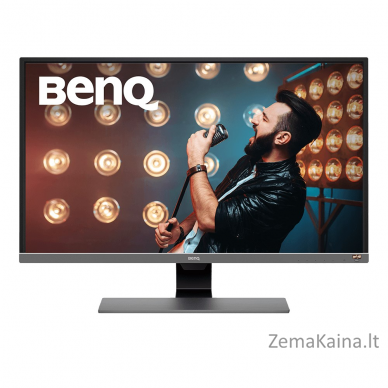 BenQ EW3270U kompiuterio monitorius 80 cm (31.5") 3840 x 2160 pikseliai 4K Ultra HD LED Juoda, Pilka, Metalinis