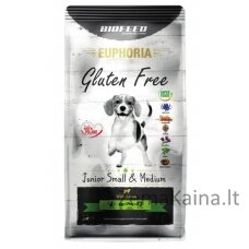 BIOFEED Euphoria Gluten Free Junior small & medium Lamb - dry dog food - 12kg