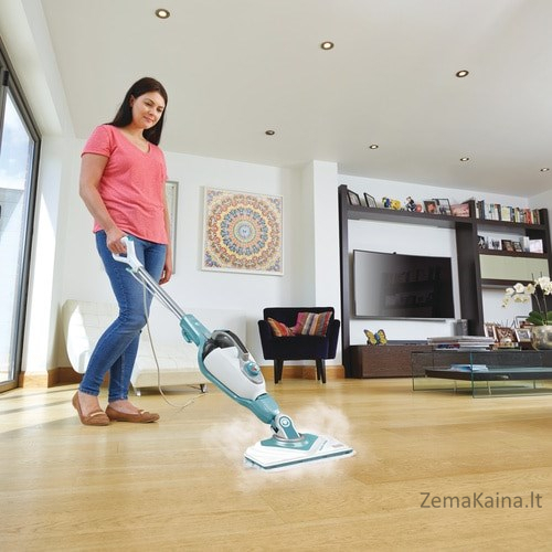 Black & Decker BHSM1610DSM Nešiojamas garinis siurblys 0,5 L 1600 W Vandens spalva, Balta 12