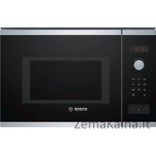 Bosch Serie 4 BFL553MS0 mikrobangų krosnelė Įmontuoti Kombinuota mikrobangų krosnelė 25 L 900 W Juoda, Nerūdijančiojo plieno