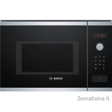 Bosch Serie 4 BFL553MS0 mikrobangų krosnelė Įmontuoti Kombinuota mikrobangų krosnelė 25 L 900 W Juoda, Nerūdijančiojo plieno