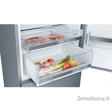 Bosch Serie 6 KGE49AICA fridge-freezer Freestanding 419 L C Stainless steel 4