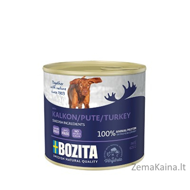 Bozita 5163 drėgnas šunų maistas Turkija Suaugusių 625 g