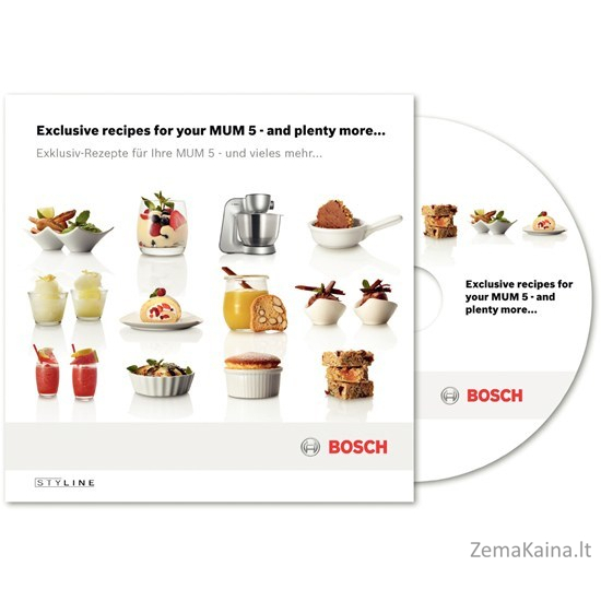 Bosch MUM 54251 Styline virtuvinis kombainas 3,9 L Nerūdijančiojo plieno, Balta 900 W 5