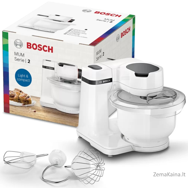 Bosch Serie 2 MUMS2AW00 virtuvinis kombainas 700 W 3,8 L Balta 1