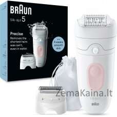 Braun Braun Silk-épil 5 epiliatorius 5-030 balta ir rožinė