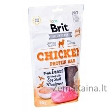 Brit Jerky Chicken Protein Bar with instect - Vištiena - skanėstai šuniui - 80 g