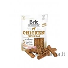 Brit Jerky Chicken Protein Bar with instect - Vištiena - skanėstai šuniui - 80 g