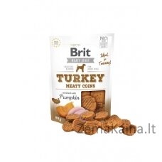 Brit Jerky Turkey Meaty Coins Turkija - skanėstai šunims - 80 g