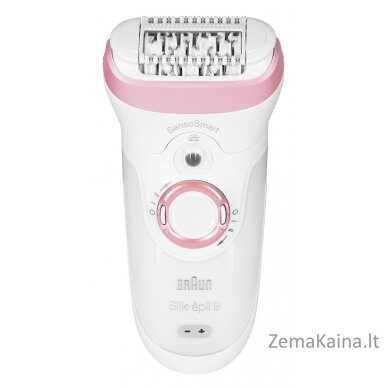 Braun Silk-épil 9 81683683 epiliatorius Balta, Rožinė 40 pincetai 2