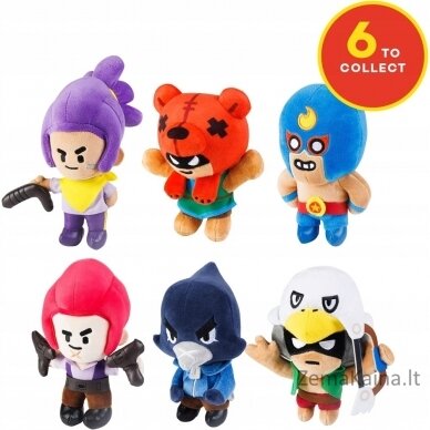 BRAWL STARS S1 PLUSHIES 16,5cm - DISPLAY 8 PCS. 1