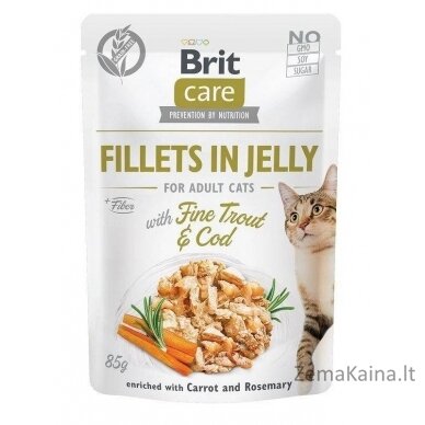 BRIT Care Fillets in Jelly Flavour Box - drėgno kačių ėdalo - 12 x 85g 3