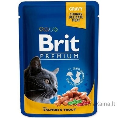 BRIT Cat Pouches Family Plate - drėgno kačių ėdalo - 12 x 100g 4