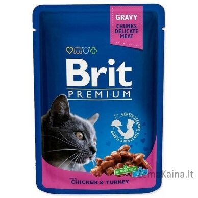 BRIT Cat Pouches Family Plate - drėgno kačių ėdalo - 12 x 100g 6