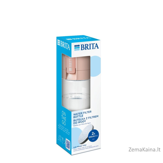 Brita Vital peach 2-disc filter bottle 1