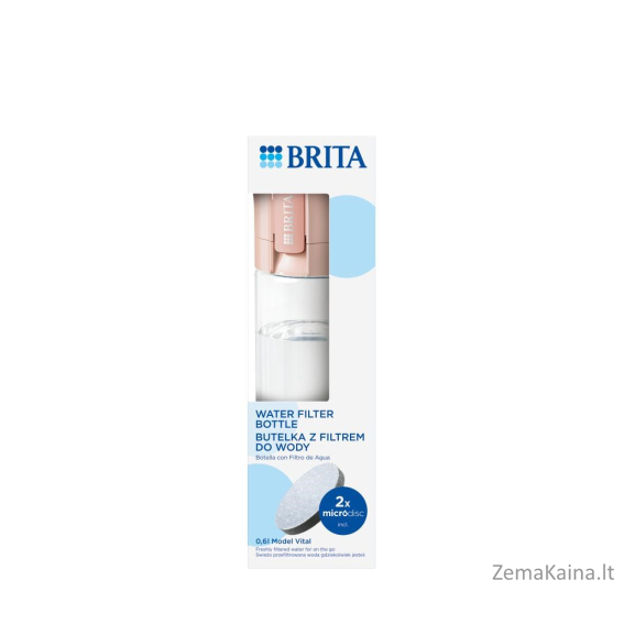 Brita Vital peach 2-disc filter bottle
