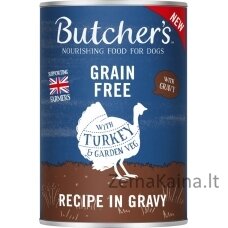 BUTCHER'S Original Mega pack mix with vegetables in gravy- šlapias maistas šunims - 6 x 400g