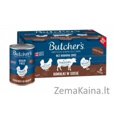 BUTCHER'S Original Mega pack mix with vegetables in gravy- šlapias maistas šunims - 6 x 400g