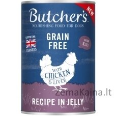 Butcher's Original Recipe in Jelly mix smaków z wątróbką lub nerkami kawałki w galaretce karma dla psa 6 x 400g