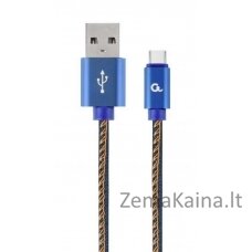 Cablexpert CC-USB2J-AMCM-1M-BL USB kabelis USB 2.0 USB A USB C Mėlyna