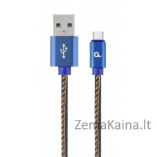 Cablexpert CC-USB2J-AMCM-2M-BL USB kabelis USB 2.0 USB A USB C Mėlyna