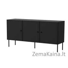 Cama 3D komoda PALAZZO BIS 151x40x75 matinės juodos spalvos