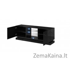 Cama QIU 160 CZARNY TV stovas / baldas garso ir vaizdo aparatūrai 4 spintos