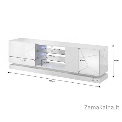 Cama QIU 160 TV stovas / baldas garso ir vaizdo aparatūrai 4 spintos 2