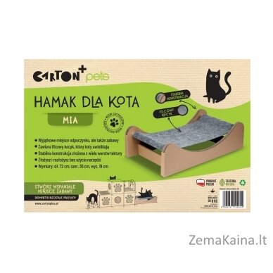 CARTON+ PETS Mia - Katinas hamakas - 72 x 36 cm 9