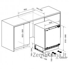 Chłodziarka MPM-116-CJI-17/E biała do zabudowy