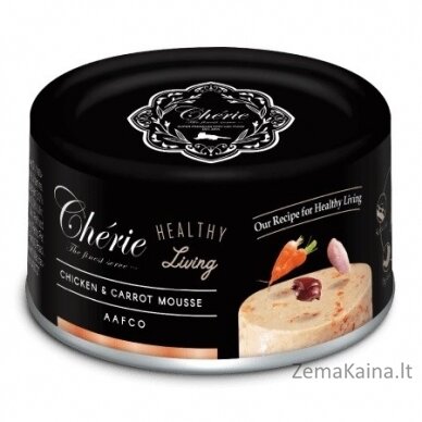 CHERIE Chicken and carrot mousse - šlapias kačių maistas - 80g