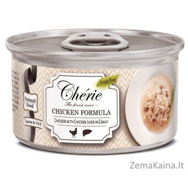 CHERIE Chicken and liver mix - šlapias kačių maistas - 80g